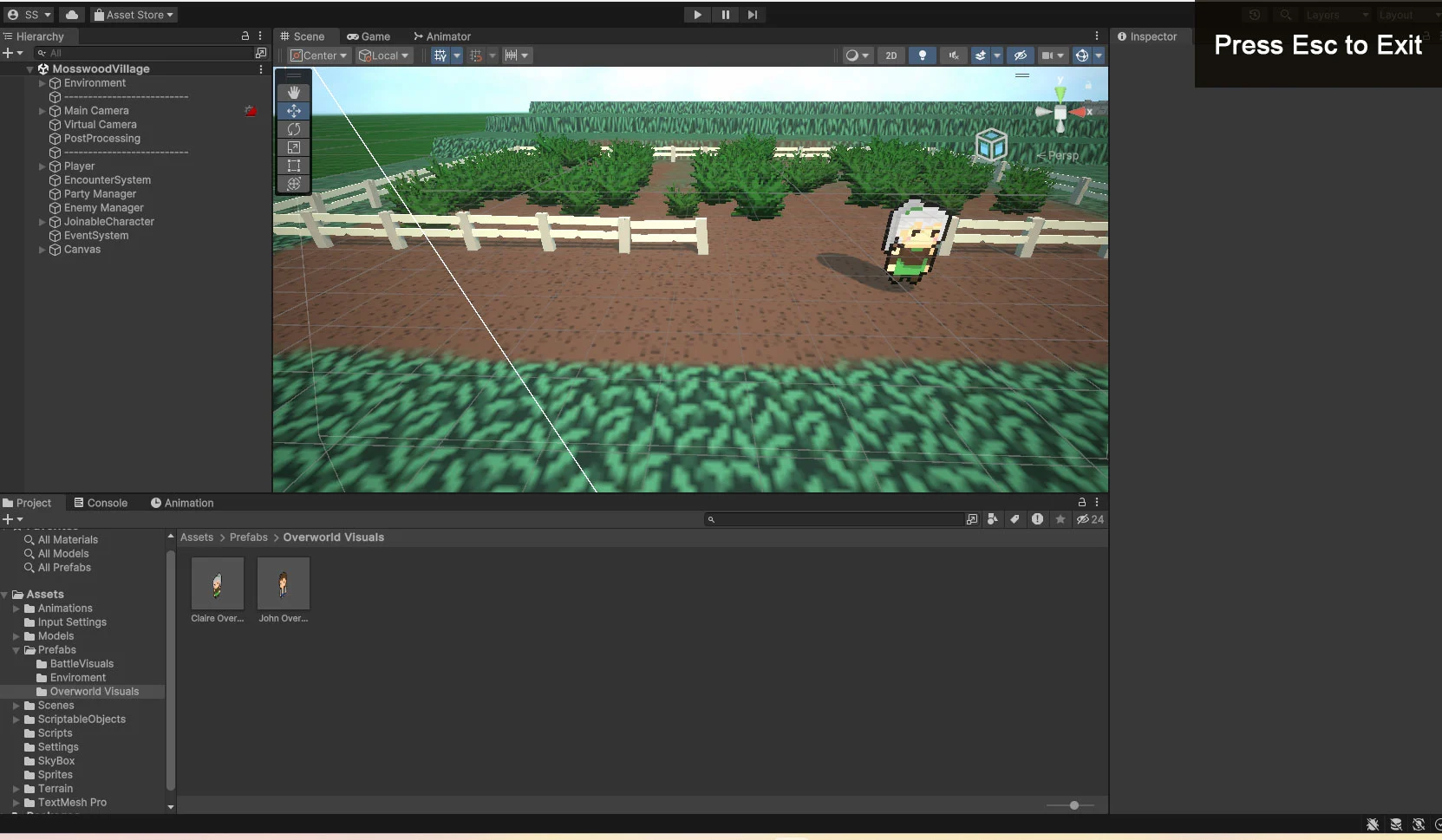 Screenshot of Chains of Destiny in the Unity Editor